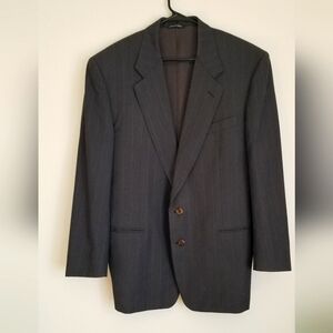 Men's Classic Gray Striped Woolen blazer  54 R Canali "Milano", Italy
